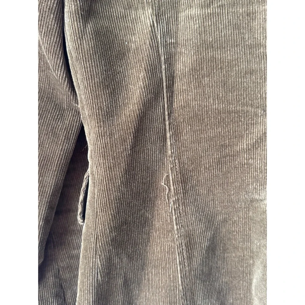 J.Crew Brown Corduroy Stretch Blazer Jacket Suede Elbow Patches Size 4 RN77388